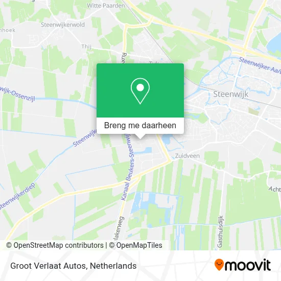 Groot Verlaat Autos kaart