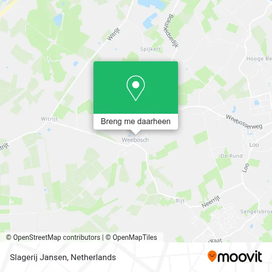 Slagerij Jansen kaart