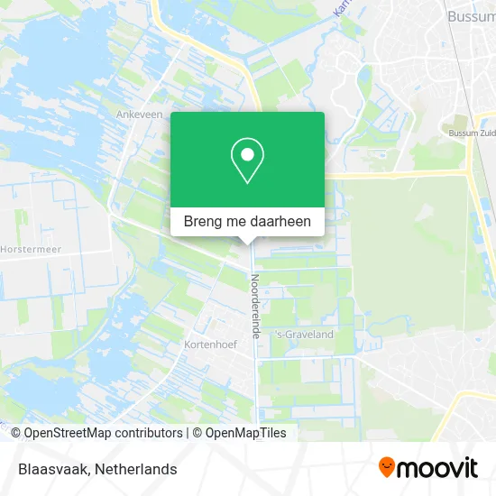 Blaasvaak kaart
