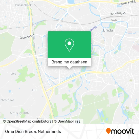 Oma Dien Breda kaart