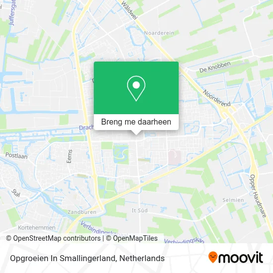 Opgroeien In Smallingerland kaart