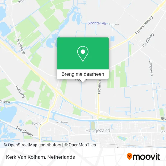 Kerk Van Kolham kaart