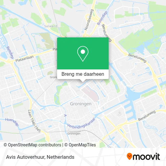 Avis Autoverhuur kaart