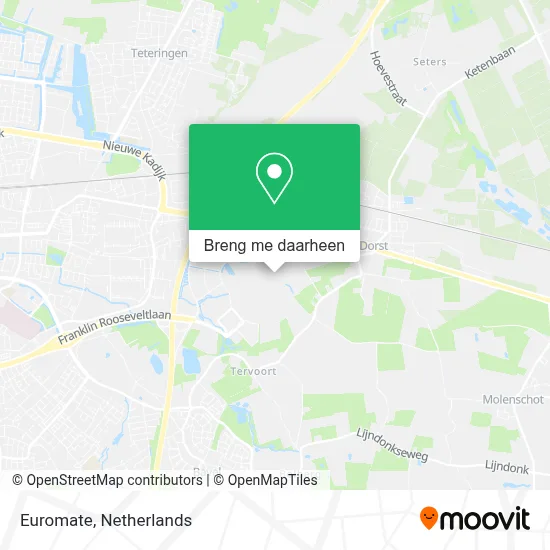 Euromate kaart