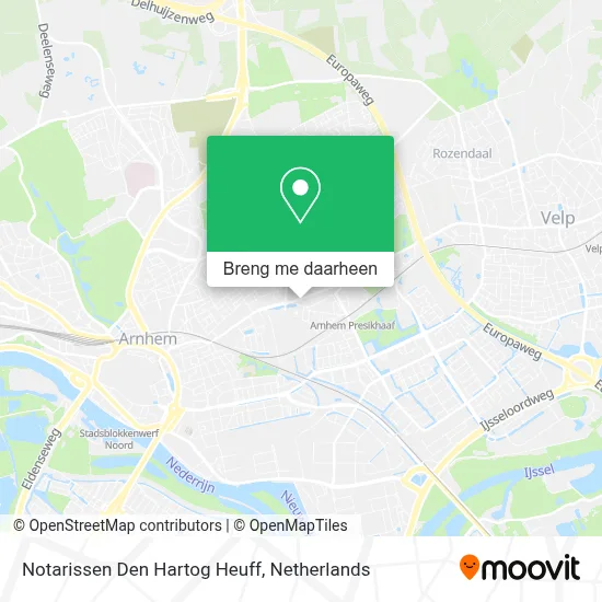Notarissen Den Hartog Heuff kaart