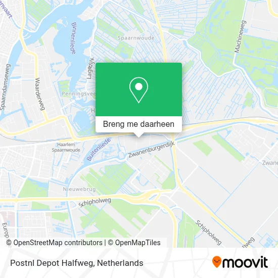 Postnl Depot Halfweg kaart