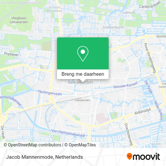 Jacob Mannenmode kaart