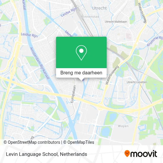 Levin Language School kaart