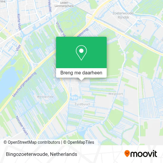 Bingozoeterwoude kaart