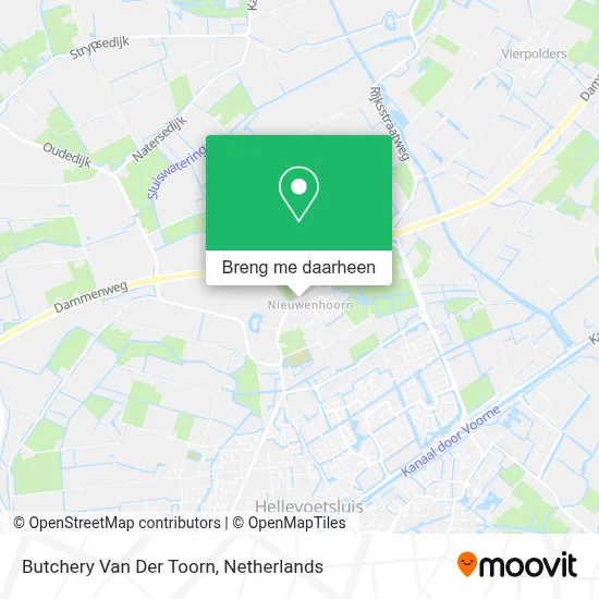 Butchery Van Der Toorn kaart
