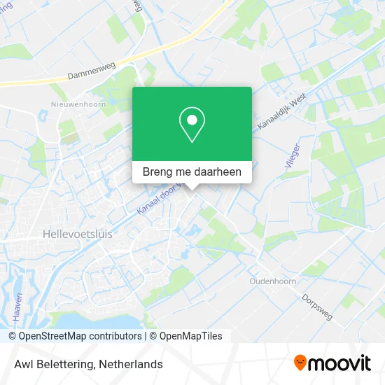 Awl Belettering kaart
