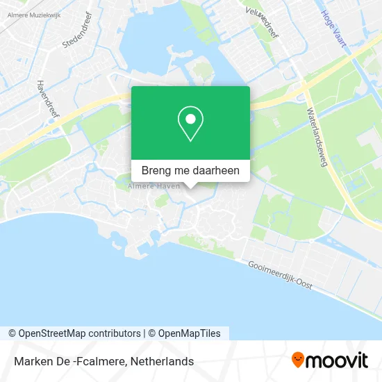 Marken De  -Fcalmere kaart