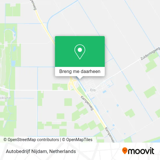 Autobedrijf Nijdam kaart