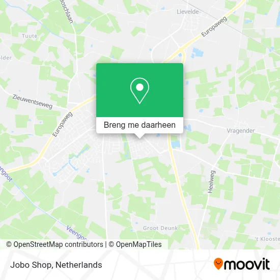 Jobo Shop kaart