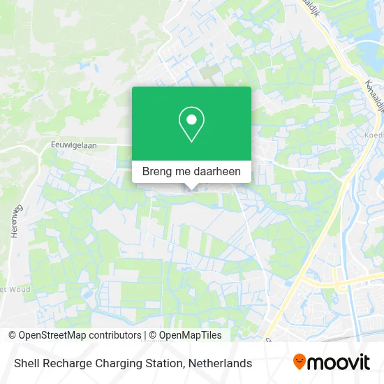 Shell Recharge Charging Station kaart