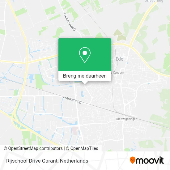 Rijschool Drive Garant kaart