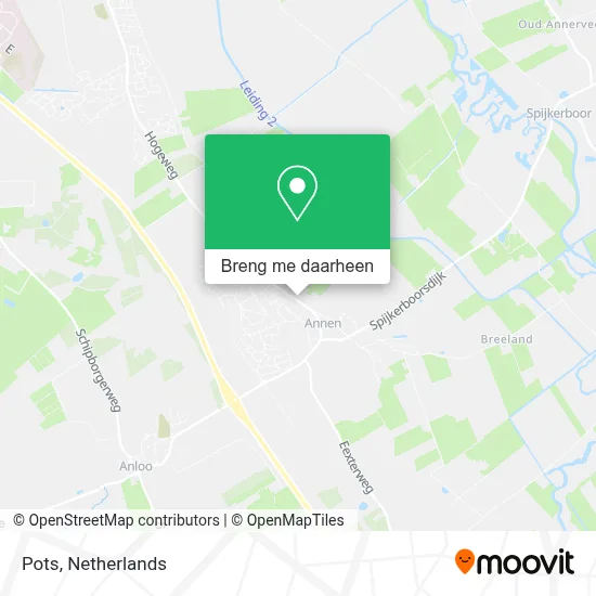 Pots kaart