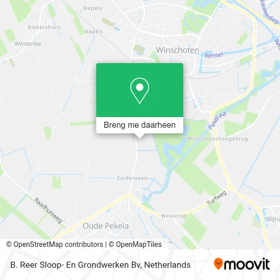 B. Reer Sloop- En Grondwerken Bv kaart