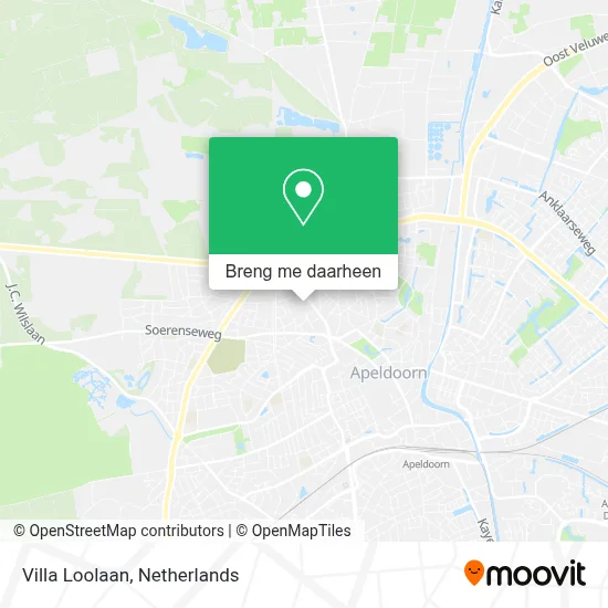 Villa Loolaan kaart