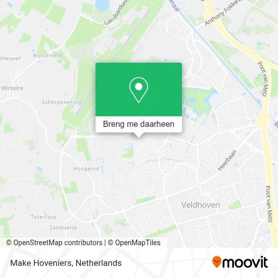 Make Hoveniers kaart