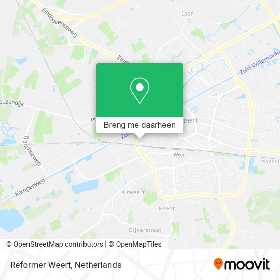Reformer Weert kaart