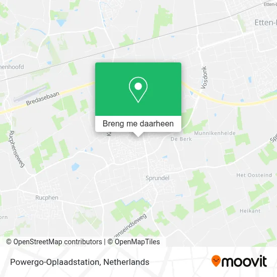Powergo-Oplaadstation kaart