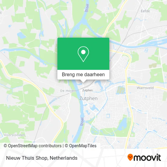 Nieuw Thuis Shop kaart