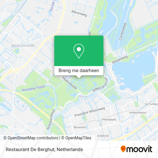 Restaurant De Berghut kaart