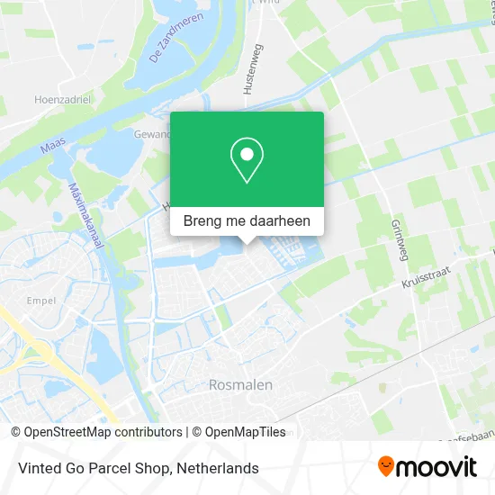 Vinted Go Parcel Shop kaart