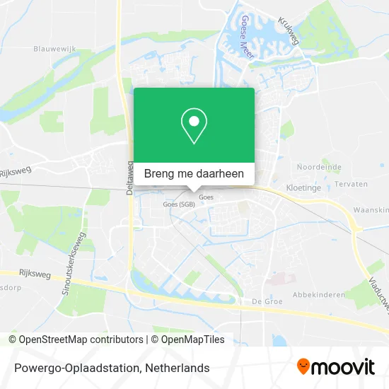 Powergo-Oplaadstation kaart