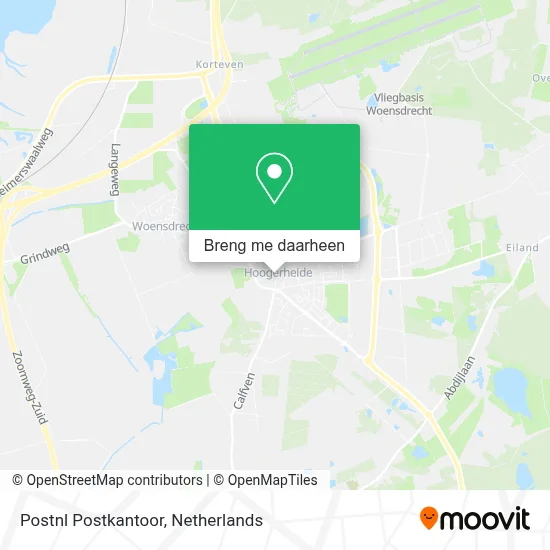 Postnl Postkantoor kaart