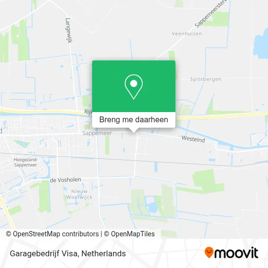 Garagebedrijf Visa kaart