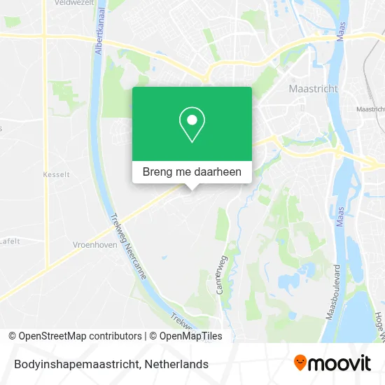 Bodyinshapemaastricht kaart