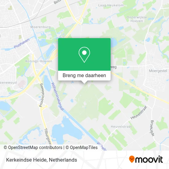 Kerkeindse Heide kaart