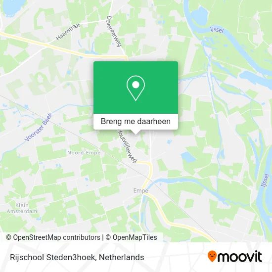 Rijschool Steden3hoek kaart