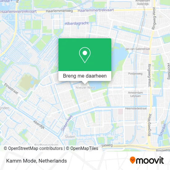 Kamm Mode kaart