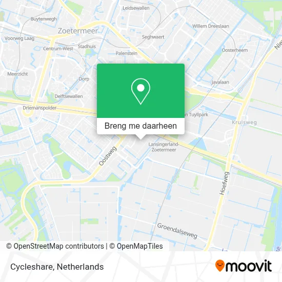 Cycleshare kaart