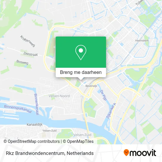 Rkz Brandwondencentrum kaart