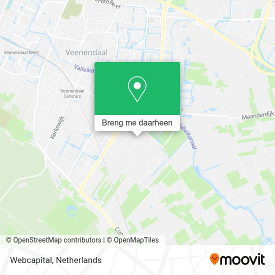 Webcapital kaart