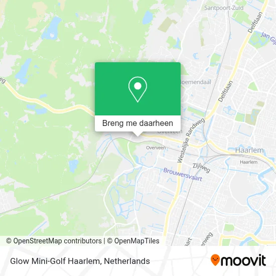 Glow Mini-Golf Haarlem kaart