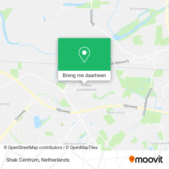 Shak Centrum kaart