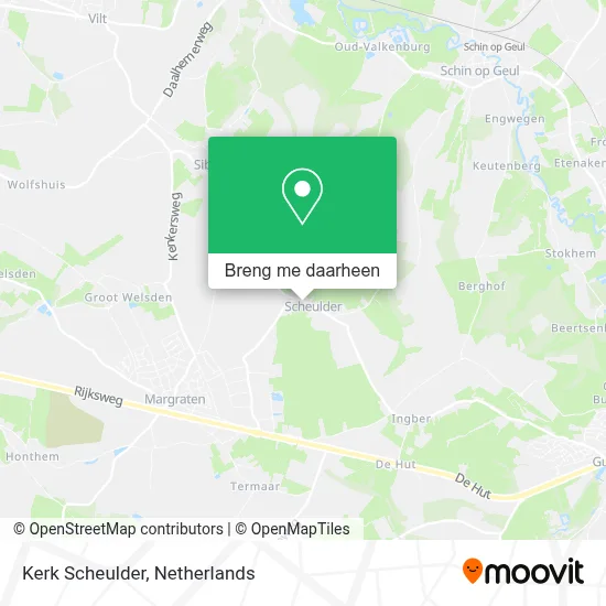 Kerk Scheulder kaart