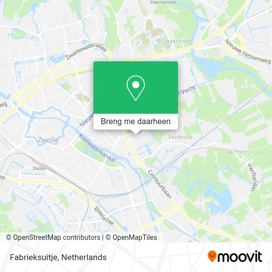Fabrieksuitje kaart