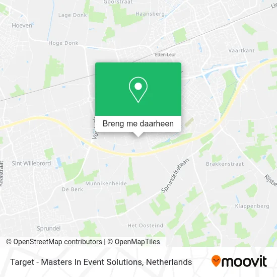 Target - Masters In Event Solutions kaart