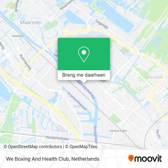 We Boxing And Health Club kaart