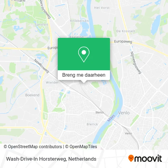 Wash-Drive-In Horsterweg kaart