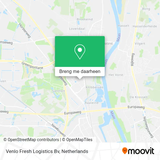 Venlo Fresh Logistics Bv kaart
