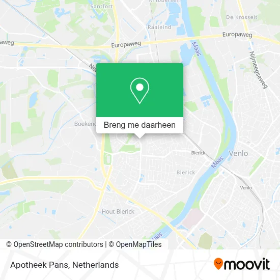 Apotheek Pans kaart