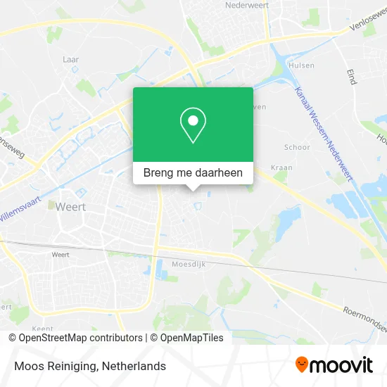 Moos Reiniging kaart