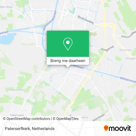 Paterserfkerk kaart